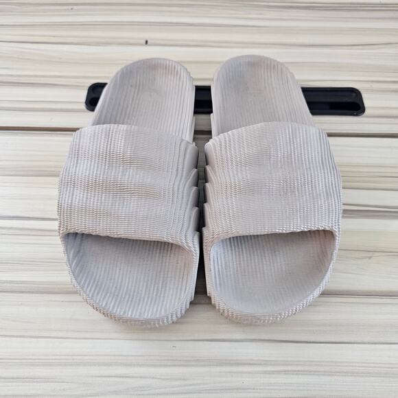 Adidas Originals Adilette 22 Men's Slide Sandals Gray Size 6 - Picture 5 of 9